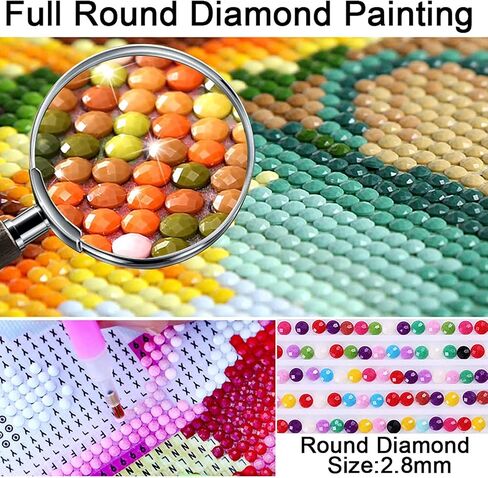 MjhRcll الخريف اليقطين الماس مجموعات الطلاء، 5D DIY الشكر الماس مجموعات الطلاء للبالغين، كامل جولة الحفر الماس النقاط للمنزل عطلة ديكور بوصة12X16/30x40cm in Kuwait