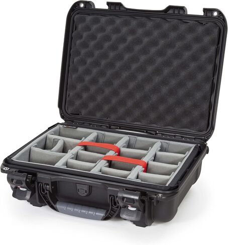 Nanuk 923-1001 Waterproof Hard Case with Foam Insert and Incorporated TSA Approved Travel Lock Latches - Black, Medium Series in Kuwait
