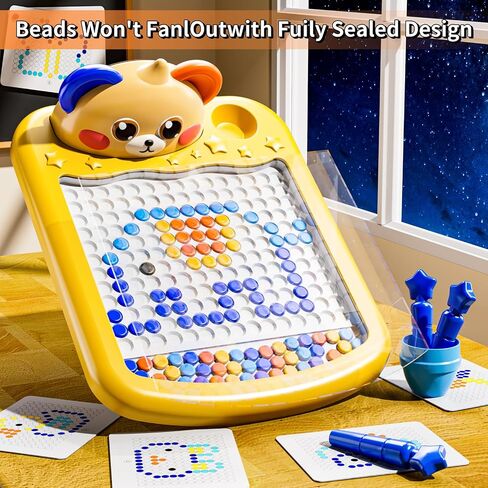Large Magnetic Dots Board for Kids, Magnetic Dot Art with Magnetic Pen, Montessori Preschool Education Toys for Kids Boys Girls Age 3 4 5 6 7 8 Years Old in Saudi Arabia