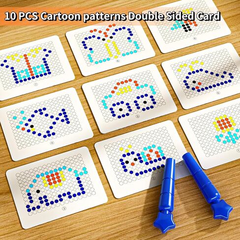 Large Magnetic Dots Board for Kids, Magnetic Dot Art with Magnetic Pen, Montessori Preschool Education Toys for Kids Boys Girls Age 3 4 5 6 7 8 Years Old in Saudi Arabia