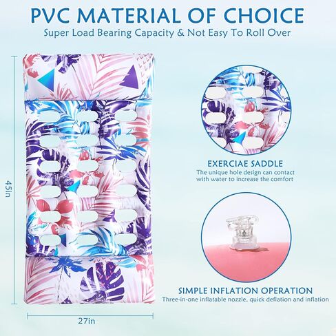 Pool Floats - 2 Pack Pool Floats Adult Size 4-in-1 Pool Floaties, Swimming Pool Water Hammock Lounge in Kuwait