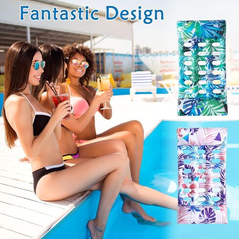 Pool Floats - 2 Pack Pool Floats Adult Size 4-in-1 Pool Floaties, Swimming Pool Water Hammock Lounge in Kuwait