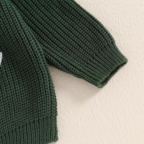 طفل رضيع صبي فتاة هالوين الزي محبوك سترة اليقطين المطرزة البلوز القمم ملابس الخريف والشتاء in Kuwait