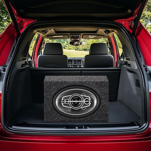 صناديق ومغلفات مضخم صوت السيارة مقاس 10 بوصات، صندوق فارغ على السجادة باللون الرمادي، حاوية صندوق فرعي لشاحنة الكابينة القياسية العادية لمضخم الصوت، صندوق فرعي للتهوية مزود بقطن ممتص للصوت وطبقة نهائية مغطاة بالسجاد الفاخر in Kuwait