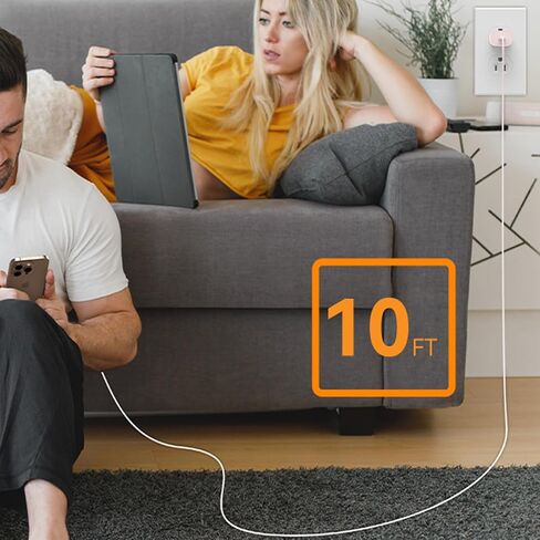 S24/S24 Ultra Charger 25W Samsung Super Fast USB C Charger Block for Samsung Galaxy S24 Ultra/S24/S23 Ultra/S23/S22 Ultra/S22/S21/S21 Ultra/S21+/Note 10 20، شاحن هاتف Android مع كابل USB C بطول 5 أقدام in Kuwait