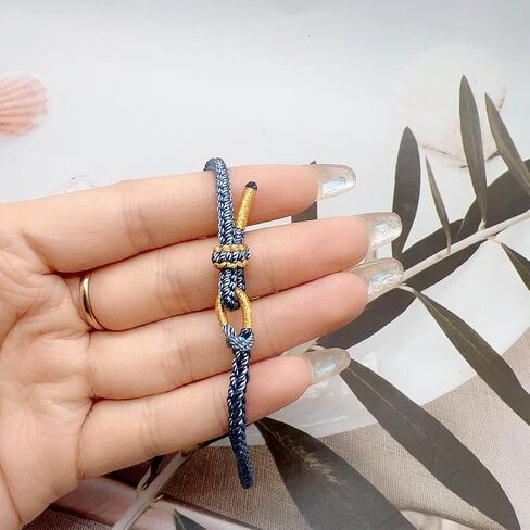CJIAYUJEW to My Granddaughter ''A Link That Can Never Be Undone'' Peach Blossom Bracelet,Adjustable Braided Granddaughter Bracelet from Grandma in Saudi Arabia