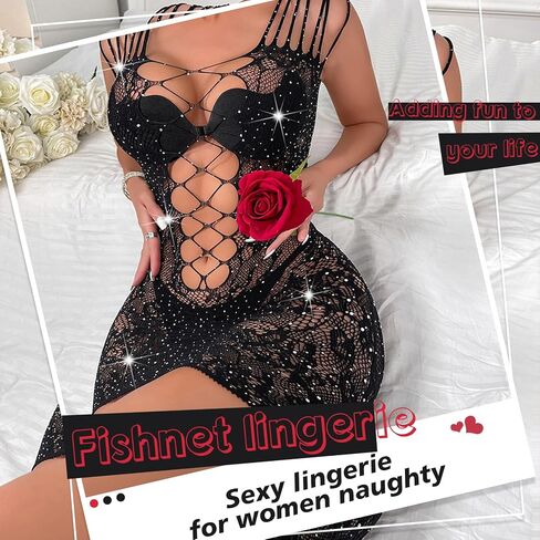 Sexy Lingerie for Women Naughty Fishnet Lingerie Set Bodysuit Outfits Teddy Erotic Sheer Mesh Lingerie in Saudi Arabia