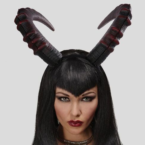 Beaupretty Devil Horns Headband Large Demon Horn Headband Halloween Headband Gothic Headwear Cosplay Costume Hairband Large Horn Headpiece for Women Men in Saudi Arabia
