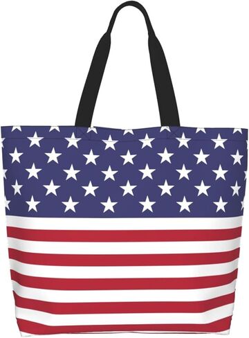 ASYG Cute Flag Tote Bag for Women and Men Reusable Shoulder Bags for Gym, Shopping, Beach,Travel in Saudi Arabia