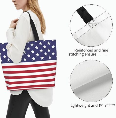 ASYG Cute Flag Tote Bag for Women and Men Reusable Shoulder Bags for Gym, Shopping, Beach,Travel in Saudi Arabia