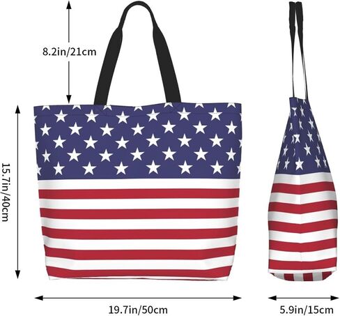 ASYG Cute Flag Tote Bag for Women and Men Reusable Shoulder Bags for Gym, Shopping, Beach,Travel in Saudi Arabia