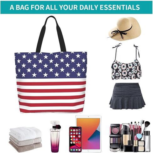 ASYG Cute Flag Tote Bag for Women and Men Reusable Shoulder Bags for Gym, Shopping, Beach,Travel in Saudi Arabia