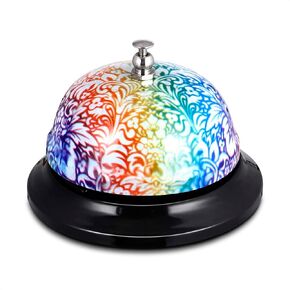 Floral Call Bell for Teachers - Desk Bell for Service Shopkeepers Bell Front Desk Bell Door Bell for Classroom Teacher Bell Dog Training Bell - Classroom Bell for Teachers Counter Bell Ringer Cat Bell