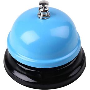 Restaurant Service Table Bell Bar Bell Desk Kitchen Hotel Counter Reception Restaurant Bar Ring for Service Call Bell (Blue)