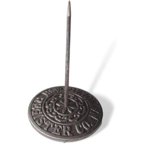 Vintage cast Iron Cash Register Receipt Spike Paperweight | Desk Receipt Holder | Restaurant Paper Holder | Check Spike | Spindle Rod Bill Holder | Note Spike for Office Home Restaurant
