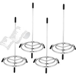 4PCS Check Spindle - Bill Check Fork Holder Memo & Receipt Spike - Stainless Steel - Organize Your Finances Easily