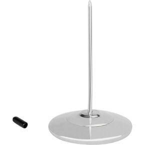 Receipt Holder, Receipt Spike for Resturaunt, Stainless Steel Bill Fork Check Spindle Memo Holder Spike with Solid Heavy-duty Base (1 PACK)