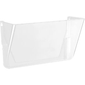 Amazon Basics Expandable Plastic Wall Pockets, File Organizer, Stackable, Letter Size, 1-Pocket, Clear