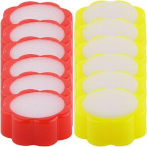Tofficu 12pcs Fingertip Moistener,Desktop Sponge Finger Wet Moistener,Non-Slip Fingertips Tool for Sorting Paper Office to Grip Bills Document Counting Collating Sorting