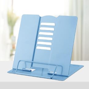 حامل كتب مكتب معدني من Honagu، حامل كتب للقراءة بدون استخدام اليدين، حامل مستندات كتب الطبخ قابل للتعديل، حامل كتب محمول لكتب الموسيقى والكتب المدرسية والوصفات والكمبيوتر اللوحي والآيباد (أسود)