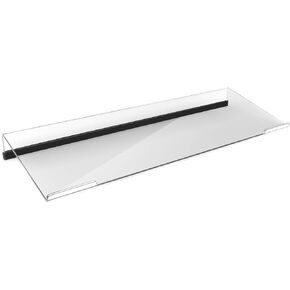 Richboom Computer Keyboard Stand Tilt PC Keyboard Stand Riser for Easy Ergonomic Typing, Acrylic Keyboard Tray Holder for Office Desk, Home, School, with Silicone Anti-Slip Case, Clear