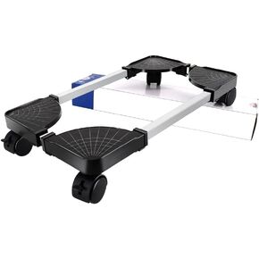 Computer Tower Stand, Adjustable Mobile CPU Stand with Rolling Caster Wheels, Premium PC Tower Stand Holder for Floor Carpet Gaming PC Case(White)