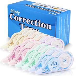 White Out Correction Tape, 39.3 Feet, 12 Pack Tape Eraser, Easy to Use Applicator for Instant Corrections, Correction Tap Pen for Student, School, Office Supplies, 12m X 5mm in Saudi Arabia