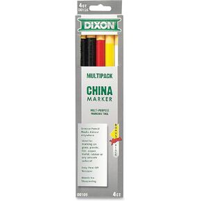 Dixon Phano China Marker, Bonus Black (00105), Assorted