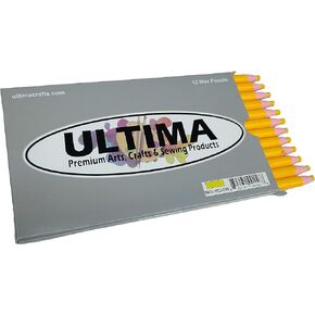 Ultima China Marker – Peel-Off Grease Pencil/Wax Pencil – Leaves Opaque, Easy to Remove Markings on all Glazed, Non-Porous & Polished Surfaces (Black)