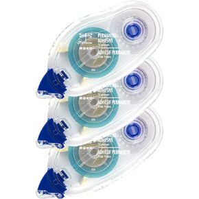 Tombow 62207 MONO Permanent Adhesive Refills, 3-Pack. Easy to Use Refills for a Strong, Instant Bond