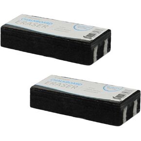 Traditional Chalkboard Eraser, All Felt 6 Inch Premium Quality Chalk Eraser (2 Pack) - Chalk Board Eraser - Chalk Eraser for Chalkboard - Chalkboard Cleaner - Chalkboard Erasers for Blackboard