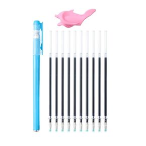 hzsshb Magic Pens & Refills for Magic Practice Copybook, Drawing Pen of Invisible Ink, Writing Training Aid Pencil Grip,Tracing Copy Book Material for Kindergarten Kids