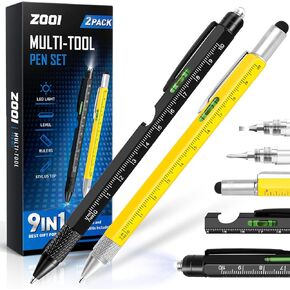 ZOOI Fathers Day Mens Gifts From Daughter Wife Son Gifts for Men Dad, 9-1 Multitool Pen, Dad Gifts for Fathers Day, Gifts for Dad Men Who Have Everything, Grandpa Father's Day Gift for Gad