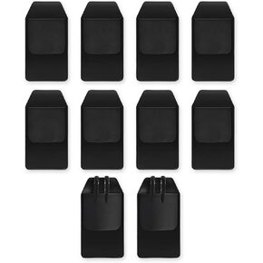 DS. DISTINCTIVE STYLE Shirt Pocket Protector 10 Pieces PVC Pocket Protectors for School Hospital Office Supplies (Clear)