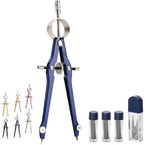Mr. Pen- Professional Compass for Geometry, Extra Lead, Metal Compass, Compass, Compass Drawing Tool, Drawing Compass, Drafting Compass, Compass for Students, Compass for Woodworking, Compass Geometry