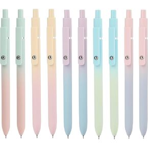 Ddaowanx Gel Pens, 6 Pcs 0.5mm Quick Dry Black Ink Pens Fine Point Smooth Writing Pens, Cute Office School Supplies Gifts for Women