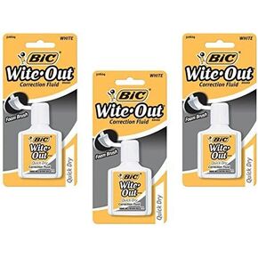 Quick Dry Correction Fluid, 0.7 FL oz (Pack of 3)