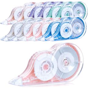 Correction Tape, 12 Pack White Out Correction Tape Dispenser, Easy to Use Applicator for Instant Corrections, Study Supplies and Office Products, 144mx5mm