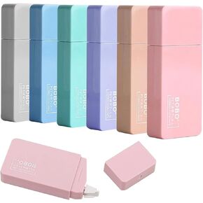 6 Pack Correction Tape Cute White Out Tape Macaron Color Correction Tape, Easy To Use Applicator for Instant Corrections for Students,Office Workers