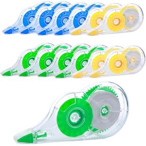 White Out, 12 Pack White out Tape- 39.37 Feet White Out Correction Tape, Correction Tape for School And Office, Whiteout Correction Tape