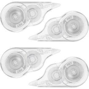 30 Pcs 39.4 Ft Correction Tape, Tear-Resistant Tape Bulk for School, Office, Note Taking, Journal (Tape Width 0.2 in, Clear)