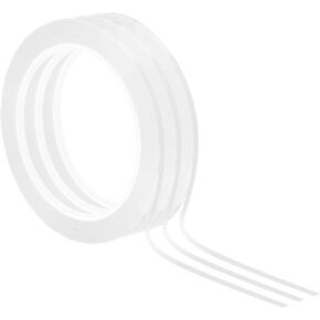 PATIKIL 1/8" Whiteboard Tape, 3 Pack Thin Dry Erase Tape for Graphic Chart Marking DIY Art, White