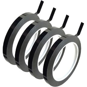8 Rolls Chart Tape 6mm 1/4" Whiteboard Tape Self-Adhesive Vinyl Tape for Pinstripe Dry Erase Board Tapes Lines