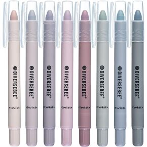 DIVERSEBEE Bible Highlighters and Pens No Bleed, 8 Pack Assorted Colors Gel Highlighters Set, Cute Bible Markers Study Journaling School Supplies & Accessories (Pastel)
