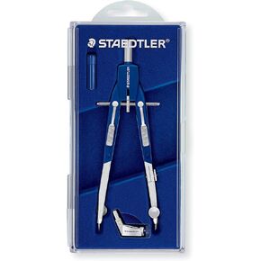 Staedtler Comfort 2 Pc Metal Quick Setting 6" Compass Set, 552 01