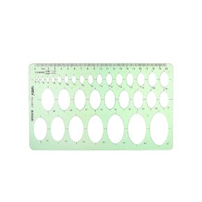 uxcell Geometric Drawing Template Oval Style Measuring Ruler 20cm for Drawing Engineering Drafting Building Office Supplies