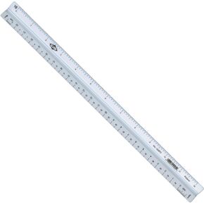 ALVIN Architect Triangular Scale Ruler 12" Model 110P White with Black Graduations, Architecture and Drafting Tool for Students, Hobbyists and Professionals - 12 inches