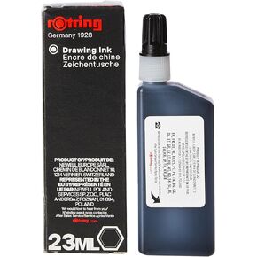 rOtring Isograph Technical Drawing Pen, Liquid Ink, 23 ml, Black