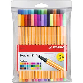 STABILO Point 88 Wallet Set, Set of 8, Pastel