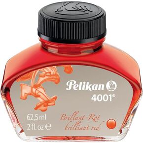 Pelikan Brilliant Black Bottled Ink for Fountain Pens, 30ml (4001)